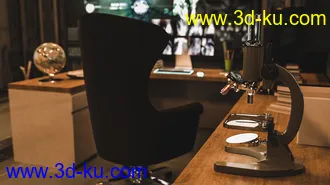 3D打印模型Futuristic Rustic Office的图片