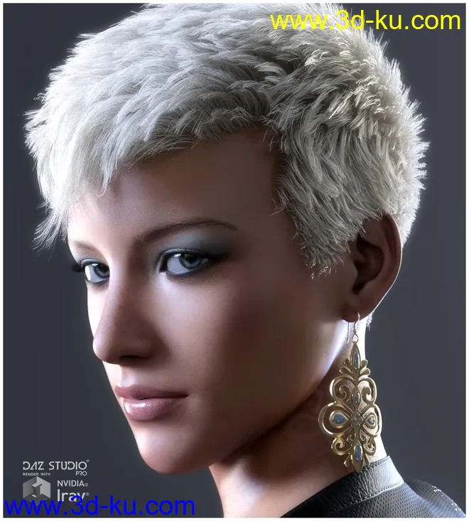 GCD Jewelry - Earrings Collection 1 for G3F模型的图片1
