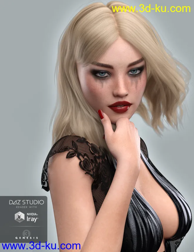 GDN Nathalia for Genesis 3 Female模型的图片9