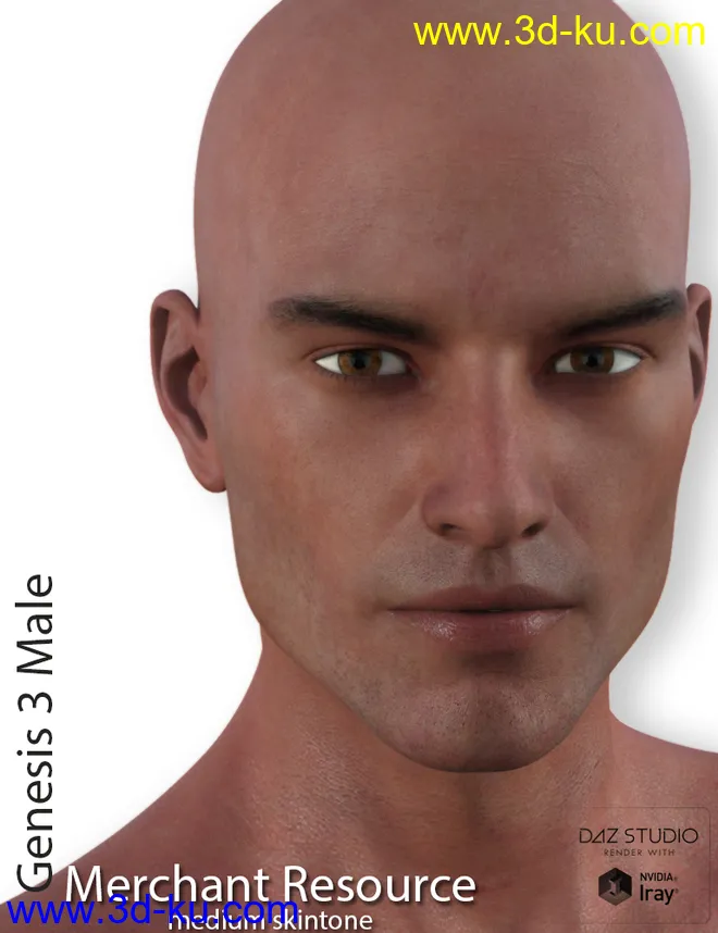 Genesis 3 Male Merchant Resource - Medium Skin模型的图片1