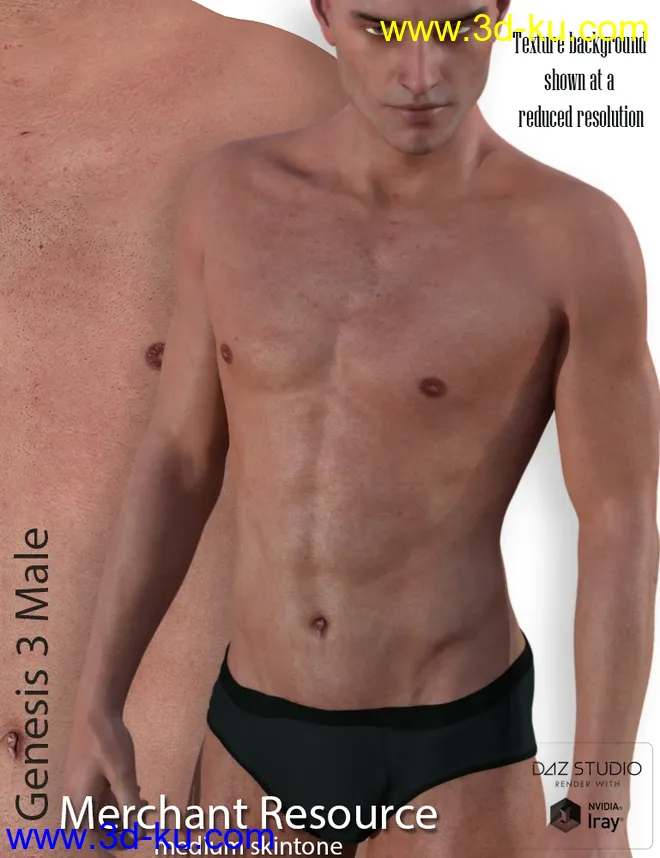Genesis 3 Male Merchant Resource - Medium Skin模型的图片2