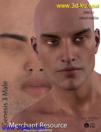 3D打印模型Genesis 3 Male Merchant Resource - Medium Skin的图片