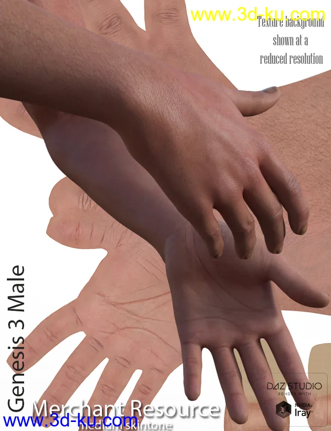Genesis 3 Male Merchant Resource - Medium Skin模型的图片7