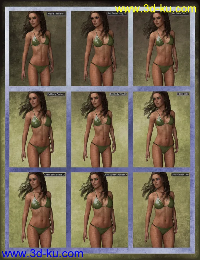 Genesis 8 Female Mixed Morph Kit模型的图片3