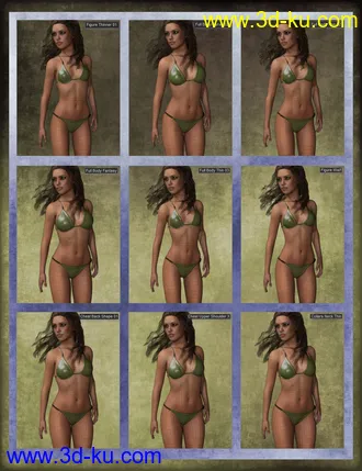 3D打印模型Genesis 8 Female Mixed Morph Kit的图片