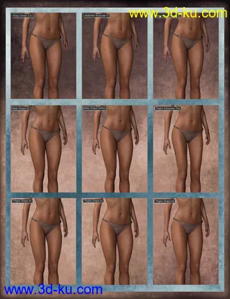3D打印模型Genesis 8 Female Mixed Morph Kit的图片