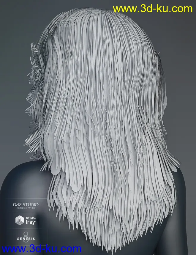 Geo Hair for Genesis 8 Female(s)模型的图片8