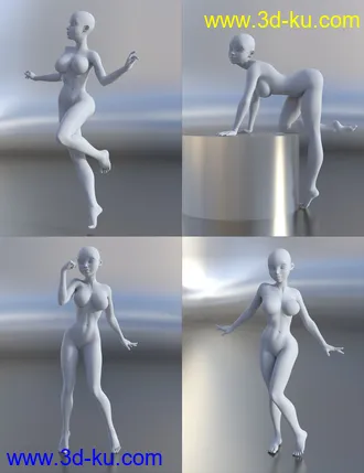 3D打印模型Girl 7 Beauty Poses的图片