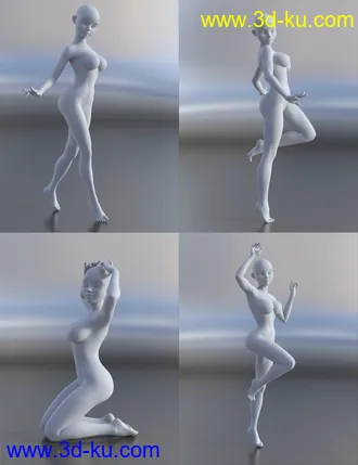 3D打印模型Girl 7 Beauty Poses的图片