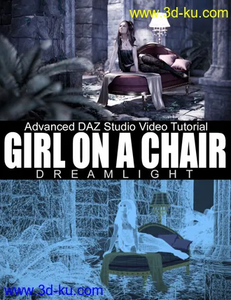 3D打印模型Girl On a Chair - Advanced Daz Studio Tutorial的图片