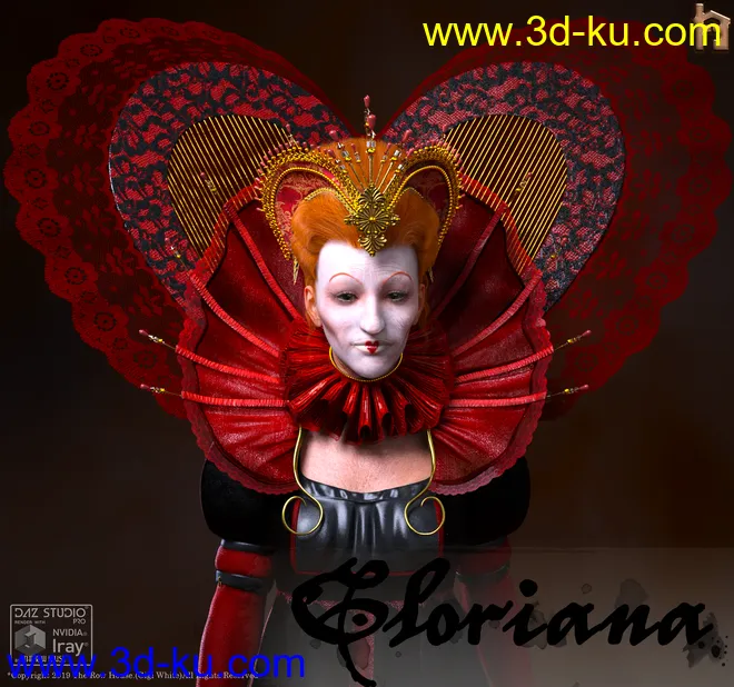 Gloriana Elizabethan Headdress模型的图片1