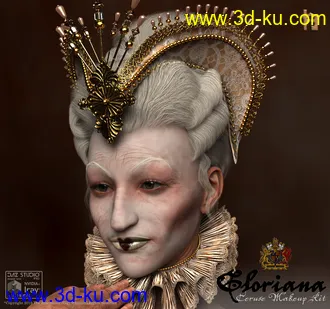 3D打印模型Gloriana Venetian Ceruse Makeup Kit的图片