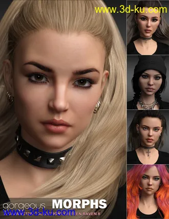 3D打印模型Gorgeous Morphs for Teen Raven 8的图片