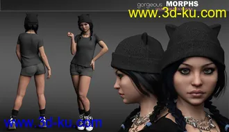 3D打印模型Gorgeous Morphs for Teen Raven 8的图片