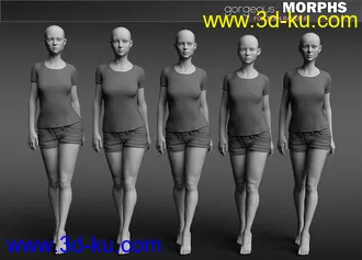 3D打印模型Gorgeous Morphs for Teen Raven 8的图片