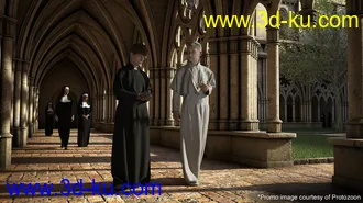 3D打印模型Gothic Courtyard的图片