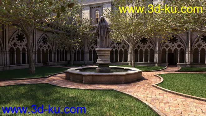 Gothic Courtyard模型的图片4