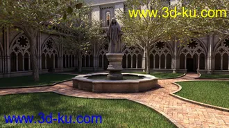 3D打印模型Gothic Courtyard的图片