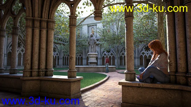 Gothic Courtyard模型的图片5