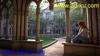 3D打印模型Gothic Courtyard的图片