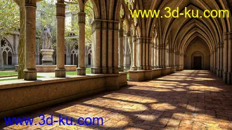 3D打印模型Gothic Courtyard的图片
