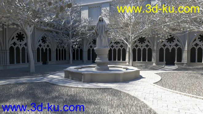 Gothic Courtyard模型的图片12