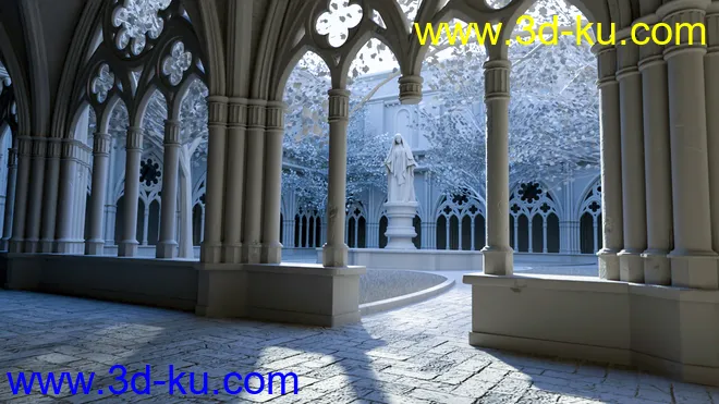 Gothic Courtyard模型的图片14