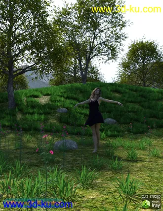 3D打印模型Grassy Hills的图片