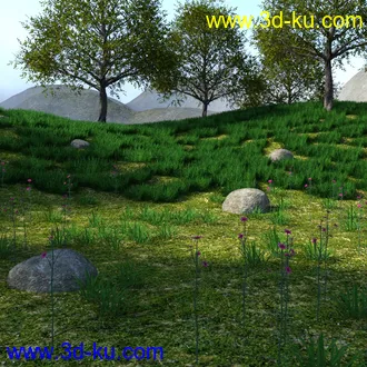 3D打印模型Grassy Hills的图片