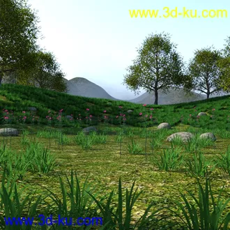 3D打印模型Grassy Hills的图片