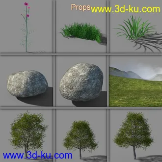 3D打印模型Grassy Hills的图片