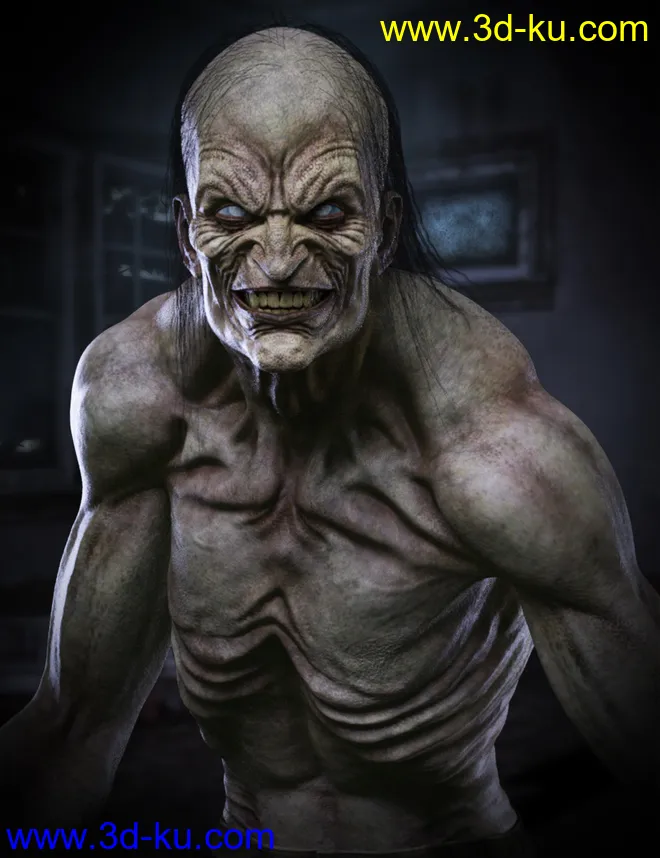 Grave Ghoul HD for Genesis 8 Male模型的图片1