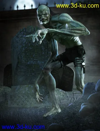 3D打印模型Grave Ghoul HD for Genesis 8 Male的图片