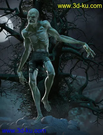 3D打印模型Grave Ghoul HD for Genesis 8 Male的图片