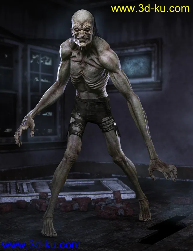 Grave Ghoul HD for Genesis 8 Male模型的图片5