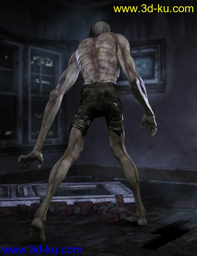 Grave Ghoul HD for Genesis 8 Male模型的图片6