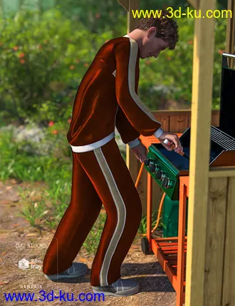 3D打印模型Grillin' Poses for Genesis 8的图片