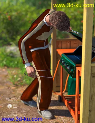 3D打印模型Grillin' Poses for Genesis 8的图片