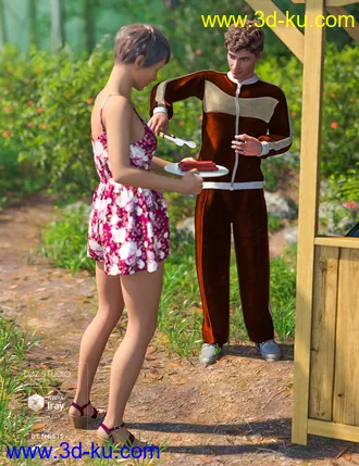 3D打印模型Grillin' Poses for Genesis 8的图片