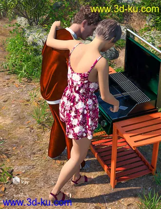 3D打印模型Grillin' Poses for Genesis 8的图片