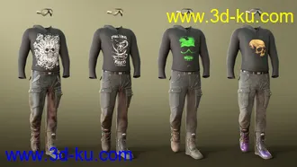 3D打印模型Gruesome Goth - Rebel的图片