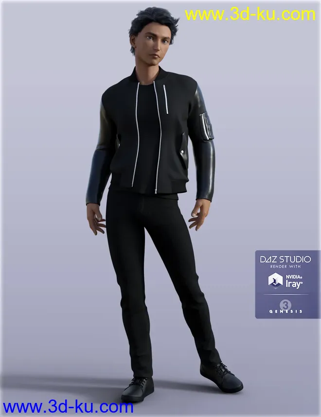 H&C Casual B for Genesis 3 Male(s)模型的图片1