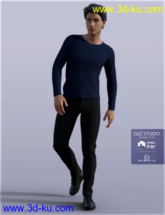 3D打印模型H&C Casual B for Genesis 3 Male(s)的图片