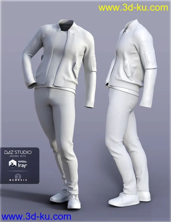 H&C Casual B for Genesis 3 Male(s)模型的图片7