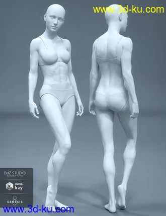 3D打印模型HD Body Shapes for Genesis 8 Female的图片