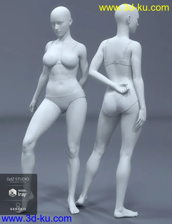HD Body Shapes for Genesis 8 Female模型的图片4