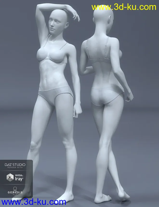 HD Body Shapes for Genesis 8 Female模型的图片5