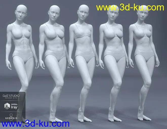 HD Body Shapes for Genesis 8 Female模型的图片6