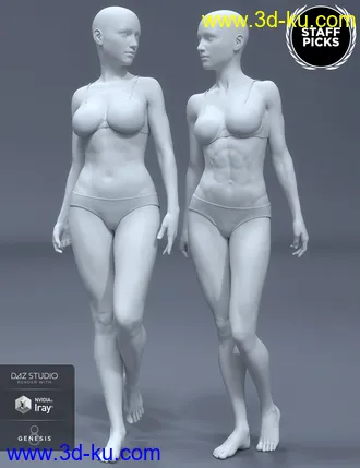 3D打印模型HD Body Shapes for Genesis 8 Female的图片