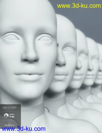3D打印模型HD Head Morphs for Genesis 8 Female的图片